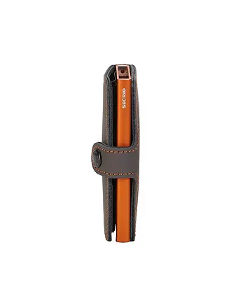SECRID | Portefeuille - Miniwallet Matte Night Blue Orange | braun